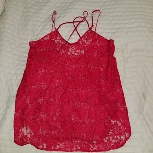 Red Lace Lingerie Dress